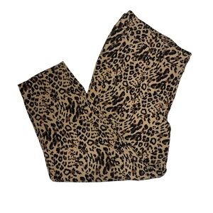 Torrid Women’s Leopard Print Capris |3X | Stretch w/ Elastic Waist
